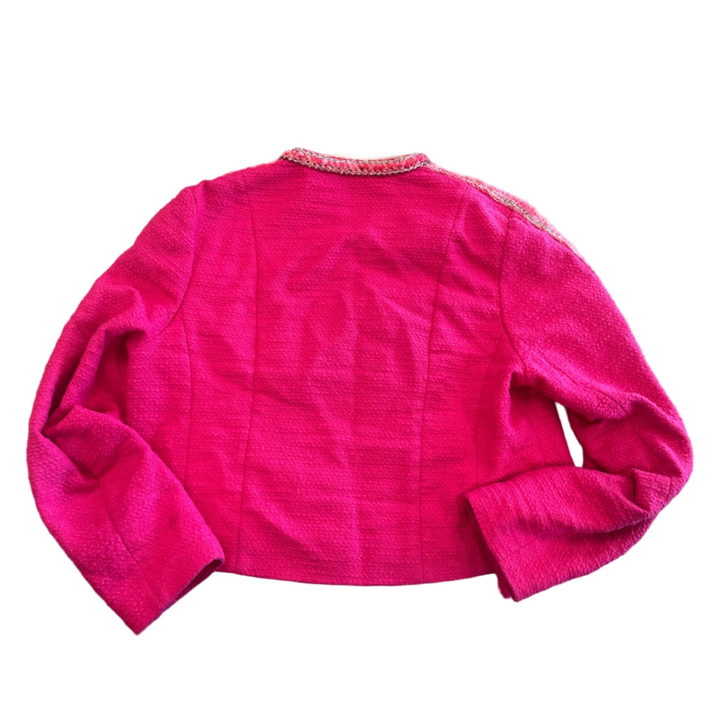 CAbi Ballroom Tweed Jacket Fuchsia Large - Picture 5 of 10